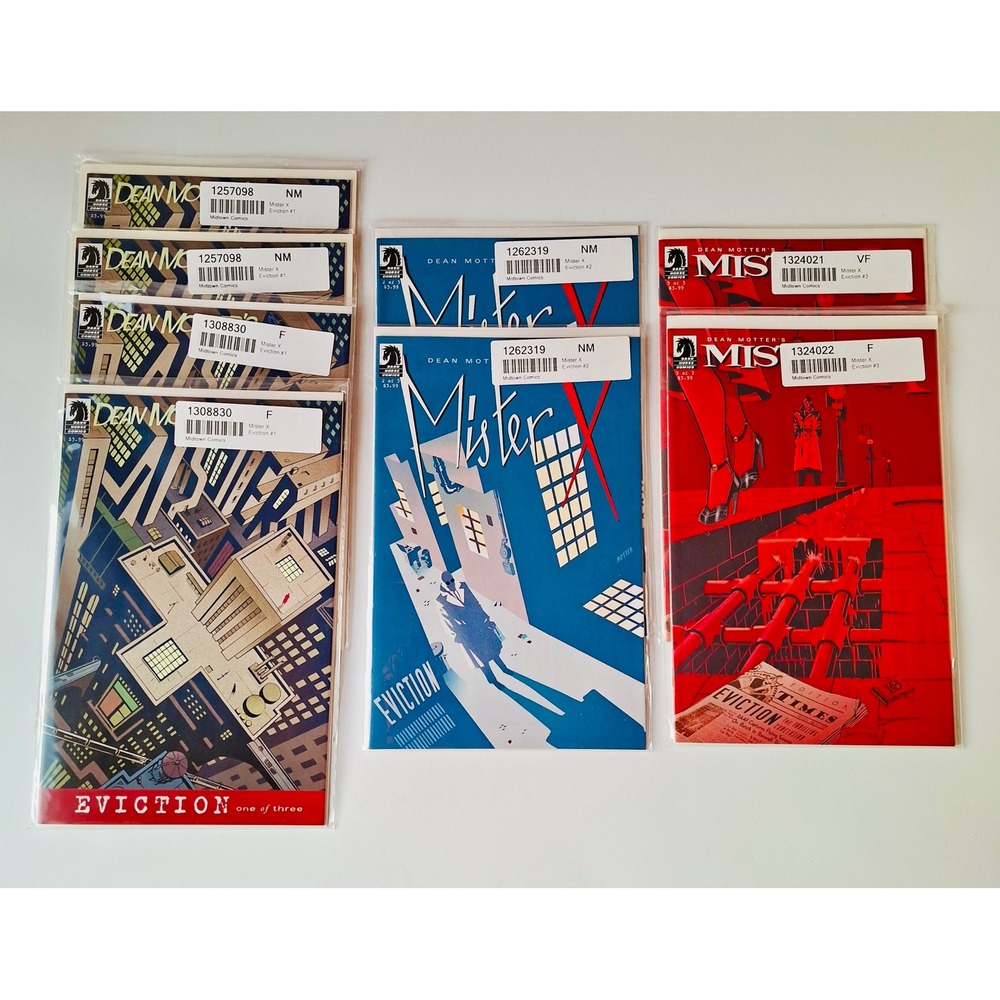 Mister X Dean Motter Dark Horse 11 Comic Lot Eviction 1-3 Condemned Hard Candy